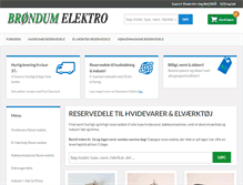 Tablet Screenshot of broendum-elektro.dk
